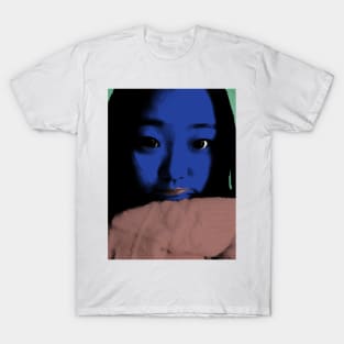 BEAUTIFUL FUNNY ASIAN GIRL POP ART COLOR T-Shirt